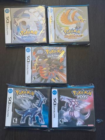 Pokemon Heartgold, Soulsilver, Platinum, Diamond en Pearl DS beschikbaar voor biedingen