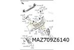 Mazda 2 (4/15-2/20) achterbumper (bij PDC) (te spuiten) Orig, Auto-onderdelen, Verzenden, Nieuw, Mazda, Achter