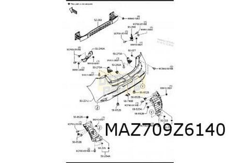 Mazda 2 (4/15-2/20) achterbumper (bij PDC) (te spuiten) Orig, Auto-onderdelen, Carrosserie, Bumper, Mazda, Achter, Nieuw, Verzenden