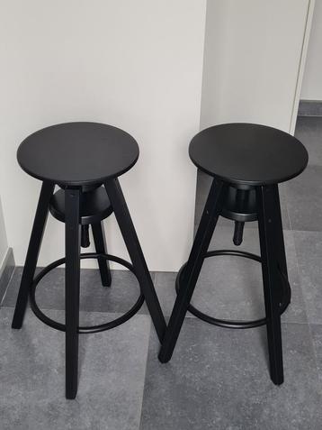 2 krukken, hobbykrukken, barkrukken - zwart beschikbaar voor biedingen