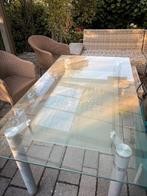 Glazen eettafel, Verzenden, Gebruikt, Glas