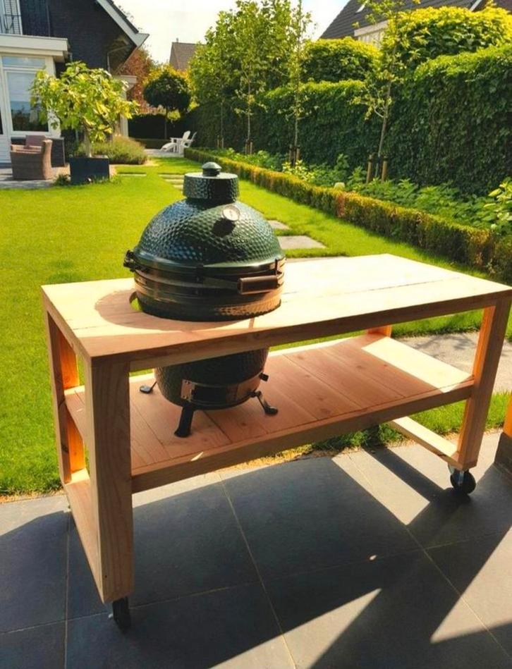 BBQtafel douglas voor Kamado en Weber, Tuin en Terras, Buitenkeukens, Nieuw, Ophalen of Verzenden