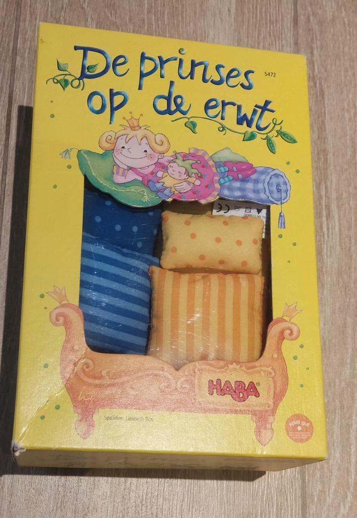 Spelletje: De prinses op de erwt Haba, Hobby en Vrije tijd, Gezelschapsspellen | Overige, Zo goed als nieuw, Een of twee spelers