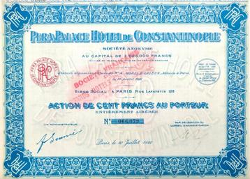 Pera Palace (Agatha Christie) Hôtel de Constantinople 1922 beschikbaar voor biedingen