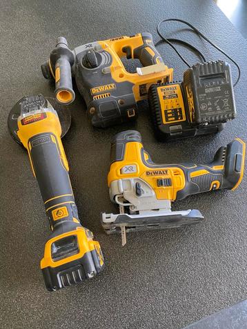 Dewalt 18V accumachines : boorhamer/slijpschijf/wipzaag, Enlèvement, Comme neuf
