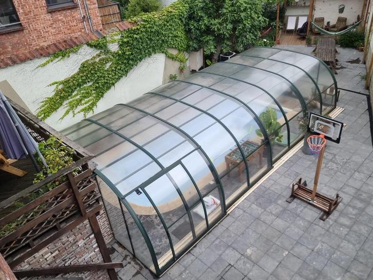 zwembadoverkapping, Tuin en Terras, Zwembad-toebehoren, Gebruikt, Overige typen, Ophalen