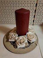 Kaars met decoratie, Huis en Inrichting, Woonaccessoires | Kandelaars en Kaarsen, Ophalen, Zo goed als nieuw, Kaars