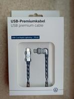 USB premium cable, de USB-C vers Lightning, original VW, Télécoms, Carkits, Support de voiture, Structure, Apple iPhone, Enlèvement ou Envoi