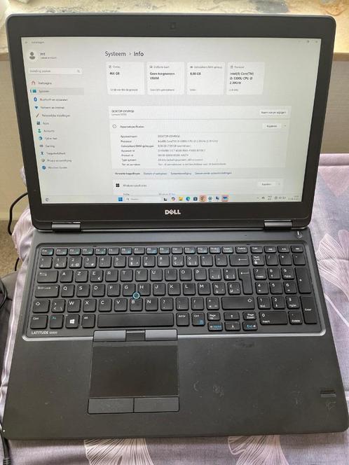 Dell Latitude E5550, 8GB RAM, 500GB SSD, Intel Core i5-5300, Computers en Software, Windows Laptops, Zo goed als nieuw, 15 inch