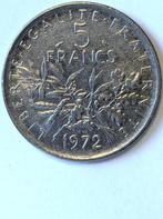 Franse munt: 5 frank 1972, Postzegels en Munten, Ophalen of Verzenden, Frankrijk, Losse munt