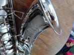 Tenor saxofoon Amati Kraslice Super Classic zilver, Ophalen, Gebruikt, Tenor, Met koffer