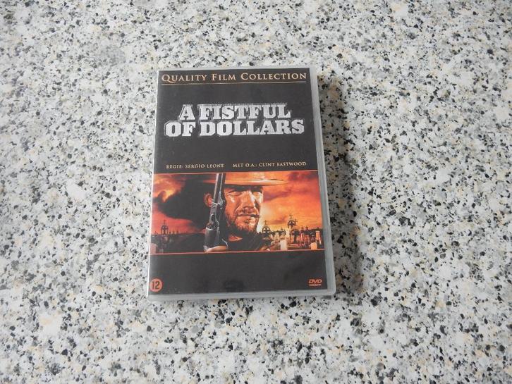 nr.2461- Dvd: a fistful of dollars - western - 1964, CD & DVD, DVD | Classiques, Comme neuf, Action et Aventure, 1960 à 1980, À partir de 12 ans