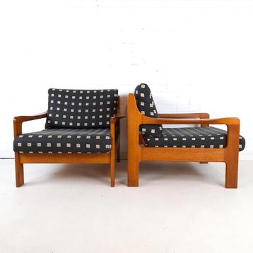 2x vintage fauteuil Deens design beschikbaar voor biedingen