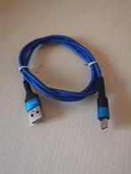 2 x USB C kabel 1m 5A blauw fast charge, Ophalen of Verzenden, Nieuw, Snoer of kabel, Overige merken