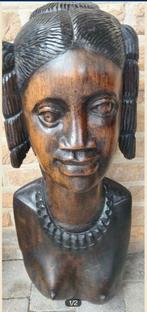Afrikaanse vrouwelijke buste, Antiek en Kunst, Kunst | Beelden en Houtsnijwerken, Ophalen