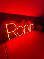 NaamBord ‘ Robin’ Led/ neon stijl, Diversen, Ophalen of Verzenden, Nieuw