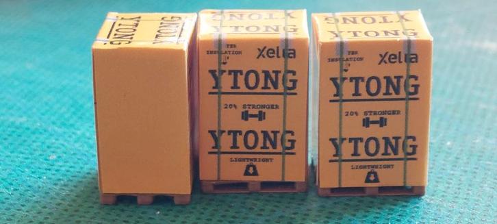 H0LK 0703 PALLETS MET AARDAPPELEN/YTONG GASBLOKKEN 1/87, Hobby en Vrije tijd, Modeltreinen | H0, Nieuw, Overige typen, Gelijkstroom of Wisselstroom