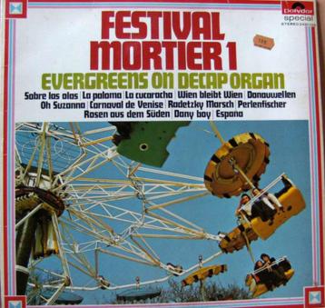 LP Festival Mortier - Evergreens on Decap organ vol 1, Enlèvement ou Envoi, 1960 à 1980, Comme neuf, 12 pouces