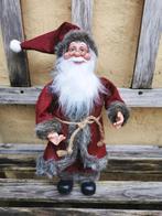 Kerstman in kunststof, vilt en nepbont. 30 cm., Ophalen of Verzenden, Zo goed als nieuw