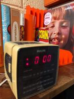 Radio réveil Vintage Philips Cube 80’s, Gebruikt, Ophalen of Verzenden, Radio