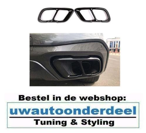 Zwart Black uitlaat trim Sierstuk Voor Bmw X5 G05 X7 G07, Auto diversen, Tuning en Styling, Verzenden