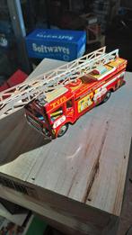 jouet ancien camion de pompier en tole, Antiek en Kunst, Antiek | Speelgoed, Ophalen of Verzenden