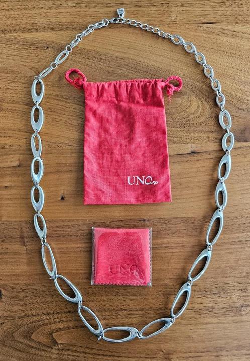 UNOde50 ketting 90 cm, Handtassen en Accessoires, Kettingen, Nieuw, Zilver, Zilver, Verstelbaar, Ophalen of Verzenden