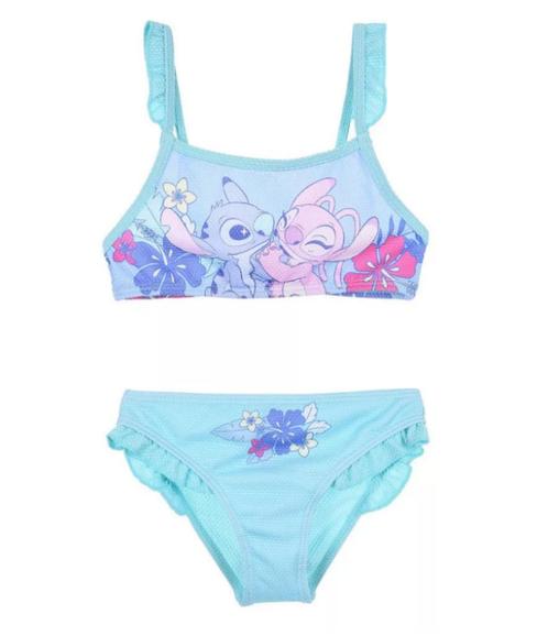 Stitch en Angel Bikini Bleu - Maat 98 - 104, Kinderen en Baby's, Kinderkleding | Kinder-zwemkleding, Nieuw, Bikiniset, Maat 98