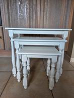 Bijzettafels, Huis en Inrichting, Tafels | Bijzettafels, Gebruikt, 55 tot 75 cm, Rechthoekig, Ophalen