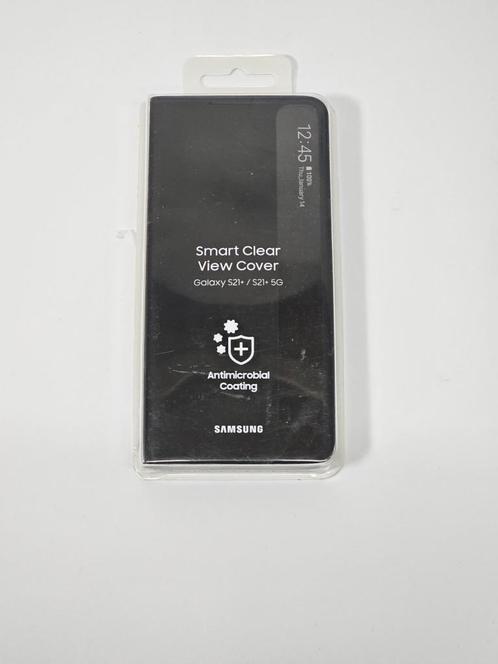 Samsung Galaxy S21 Plus Clear View Cover Zwart, Telecommunicatie, Mobiele telefoons | Hoesjes en Screenprotectors | Samsung