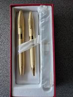 Sheaffer Legacy set Vulpen & Balpen Goudkleurig geruit, Verzamelen, Pennenverzamelingen, Nieuw, Met doosje, Ophalen of Verzenden