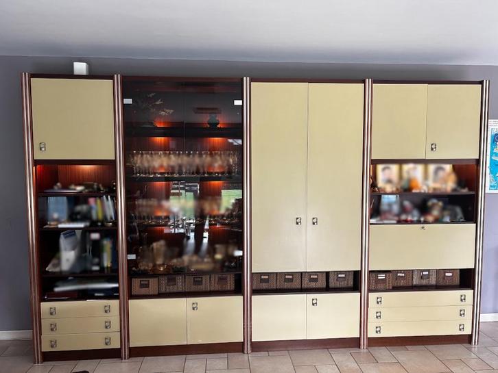 Bibliothèque modulaire, Huis en Inrichting, Kasten | Boekenkasten, Gebruikt, 200 cm of meer, 200 cm of meer, 25 tot 50 cm, Met lade(s)