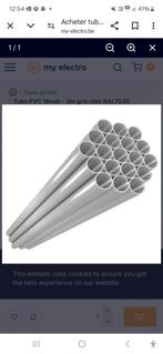 21 tubes pvc pour câbles électriques 3m neufs 2cm diamètre, Ophalen, Nieuw