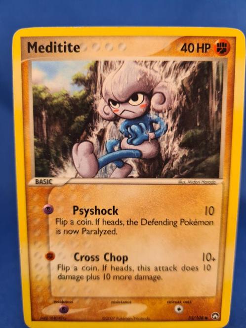 Meditite 55/108 - Power Keepers, Hobby en Vrije tijd, Verzamelkaartspellen | Pokémon, Gebruikt, Verzenden