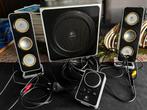 Logitech Z4 2.1 luidsprekersysteem, Computers en Software, Pc speakers, Ophalen, Zo goed als nieuw, Audiokanaal 2.1, Logitech