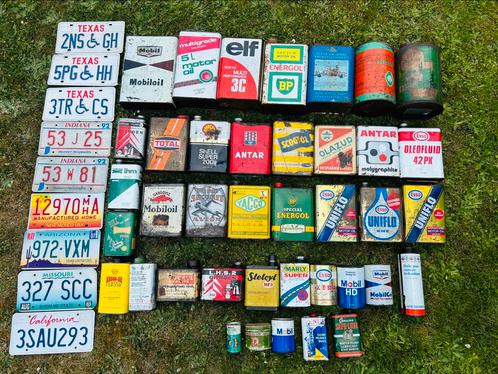 Bidon d’huile olie blik olieblik oil can shell esso castrol, Verzamelen, Merken en Reclamevoorwerpen, Ophalen of Verzenden