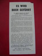 RAF pamflet "Es wird Buch gefürht" (G70)., Verzamelen, Militaria | Tweede Wereldoorlog, Overige typen, Luchtmacht, Ophalen of Verzenden
