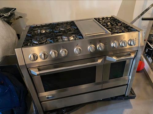 Gasfornuis als nieuw!! Met afzuigkap hoge  prijsklassen, Electroménager, Cuisinières, 5 zones de cuisson ou plus, Moins de 85 cm