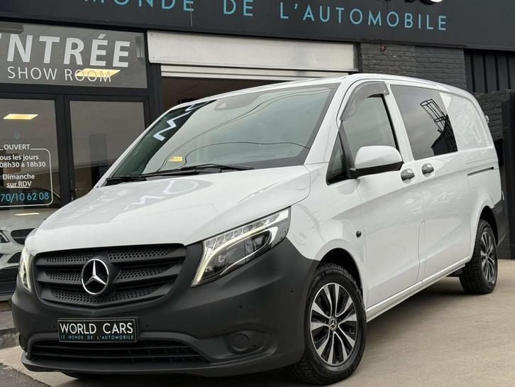 Mercedes-Benz Vito DOUBLE CABINE 5PLACES UTILITAIRE TVAC, Auto's, Bestelwagens en Lichte vracht, Bedrijf, Te koop, ABS, Achteruitrijcamera