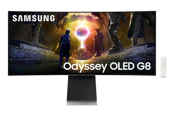 Samsung oled g8 en 34p, Computers en Software, Monitoren, Nieuw, 201 Hz of meer, DisplayPort, HDMI, USB-C, Gaming, Ingebouwde speakers