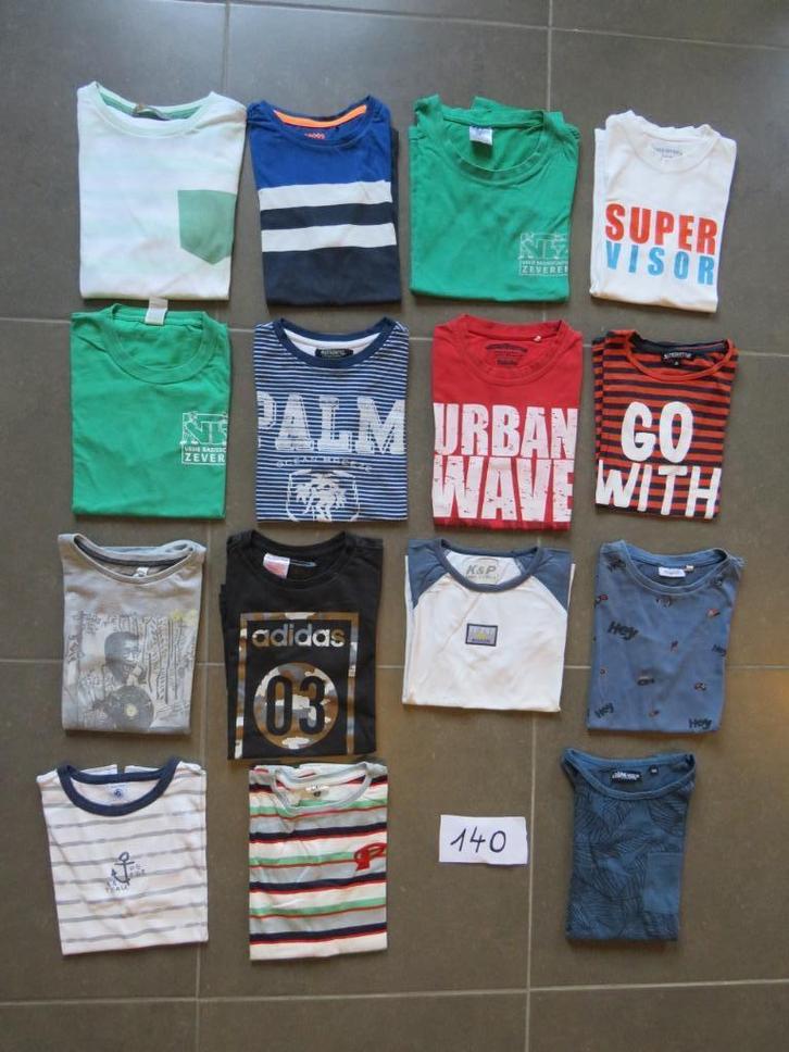 T-shirts korte mouw maat 140, Kinderen en Baby's, Kinderkleding | Maat 140, Gebruikt, Jongen, Shirt of Longsleeve, Ophalen of Verzenden