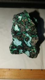 Chrysocolla en malachiet op matrix uit Arizona, Ophalen of Verzenden, Mineraal