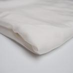 634) 150x100cm geweven tencel stof gebroken wit, Enlèvement ou Envoi, 30 à 200 cm, Blanc, 120 cm ou plus