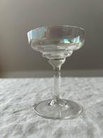 8 verres à goutte Cristal nacré 19eme (rare et très fin)