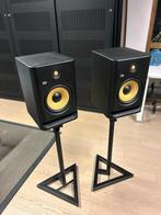 KRK Rokit 8 Studio Monitor (set van 2 + statieven), Audio, Tv en Foto, Luidsprekerboxen, Ophalen, Zo goed als nieuw, Front, Rear of Stereo speakers