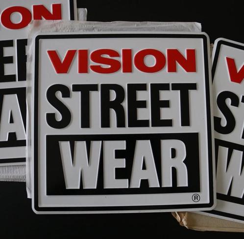 Blikken reclamebord Vision Street Wear / Vintage skateboard, Sport en Fitness, Skateboarden, Zo goed als nieuw, Overige typen