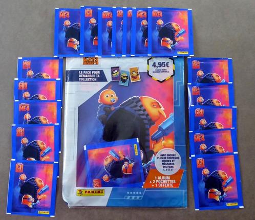Pack FR Panini „Despicable Me 4" (3 zakjes) + 17, Hobby en Vrije tijd, Verzamelkaartspellen | Overige, Nieuw, Sleeves of Kaarthoesjes