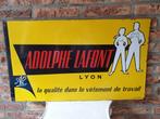 Emaille Bord Reclamebord Adolphe Lafont Lyon 64cm x 38cm, Utilisé, Enlèvement ou Envoi, Panneau publicitaire