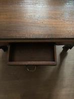 Massief eiken salontafel met 2 laden, Antiek en Kunst, Ophalen