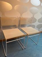 Belotti spaghettistoel licht geel, Ophalen, Gebruikt, Metaal, Twee